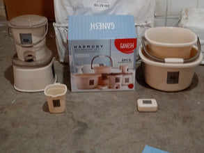 Plastic Bathroom Accessories Set (Mix Color / 6 Pc)